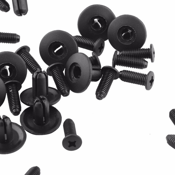 100Pcs 8mm Fastener Clips Universal Car Auto Vehicle Dia Hole Plastic Rivets Push Fastener Clips Wholesale