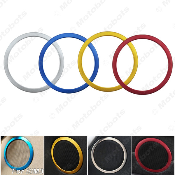 wholesale 4pcs/set Car Auto Interior Door Speaker Trim Cover Ring For BMW 3-SERIES F30/F34/320/328 #4459