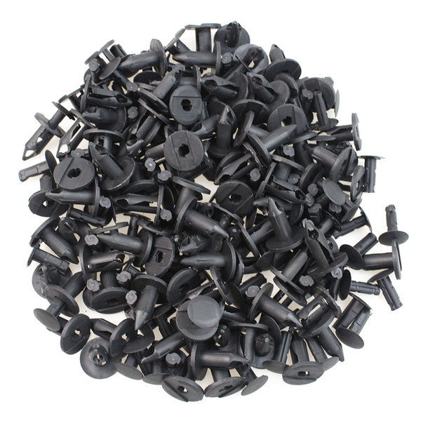 Car Auto 100Pcs/lot Nylon Bumper Fastener Rivet Clips Automotive Furniture Assembly Expansion Screws Kit Body Clips 8mm