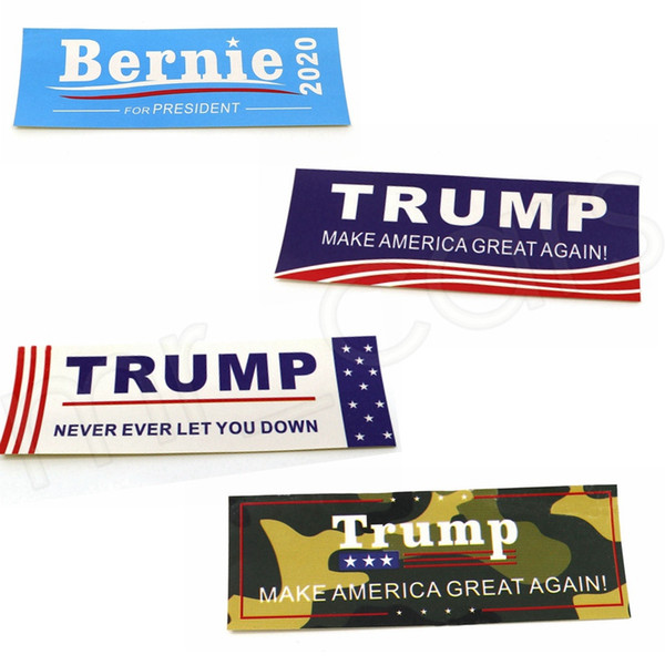 10*3.5cm Donald Trump Car Sticker 2020 America Flag President Election Banner Trump Car Sticker Publicity Flag Exquisite Stickers HHA379