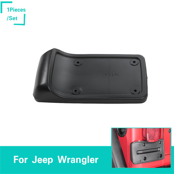 Black ABS Rear License Plate Seat For Jeep Wrangler TJ 1997-2006 Second Generation High Quality Auto Exterior Accessories