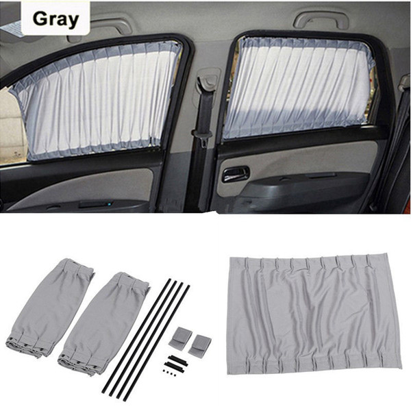 2pcs Car Side Window UV Protection Curtain Auto Car Slidable Window Shield Anti Sun UV Protector For Baby Kids