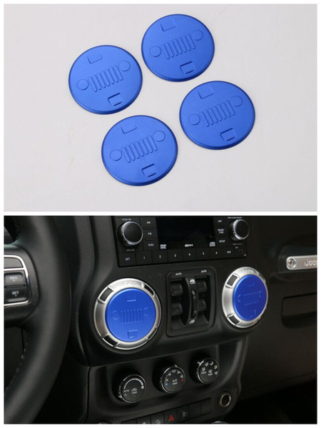 4pcs Inner Air Condition Vent Outlet Cover Frame for Jeep Wrangler 11-15