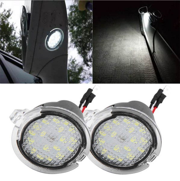 2 Pcs LED Side Under Rear View Mirror Puddle Light , LED Under Rear Mirror Light