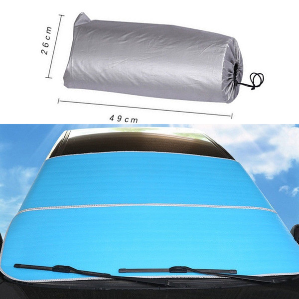 UV Protect Car Window Film Hot Auto Visor Windshield Windscreen Sun Block Cover Folding Front Rear Car Window Sun Shade