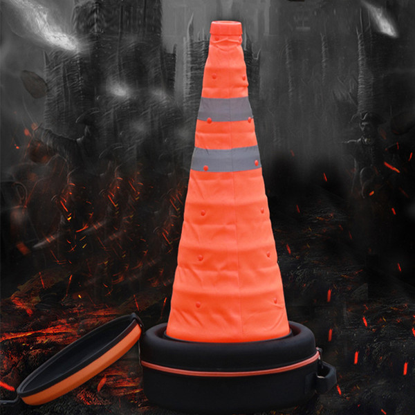 Car Safety Emergency Warning Sign Board Telescopic Tripod Roadblock Cones Inflator Air Pump Safety Emergency Tool Kit Three Foot Frame