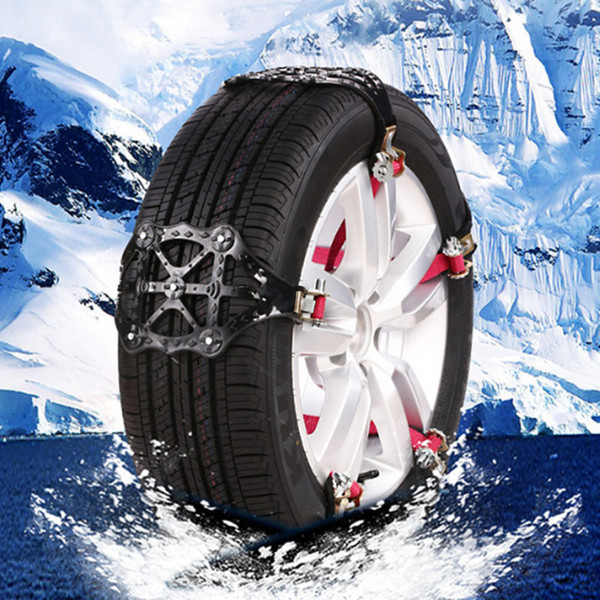 Universal Car Snow Chain Thicken Beef Tendon TPU Sandy Land Muddy Road Ice Freeze Road Climbing Chain For Cars SUV Off-road 20PCS EMS