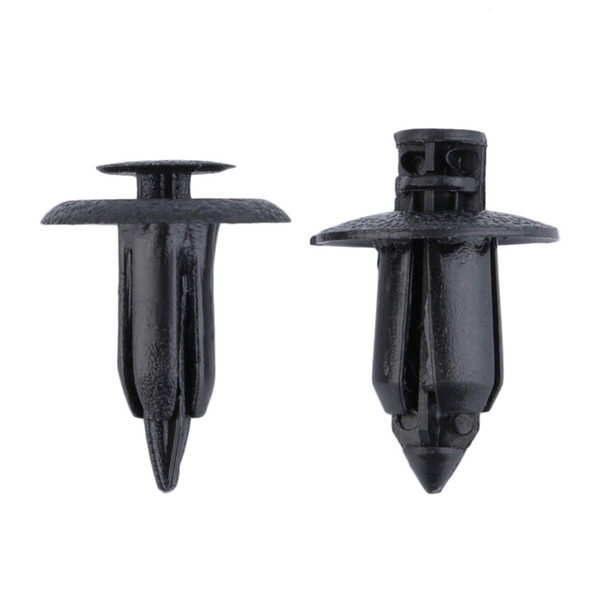 Car Motorcycle Fairing Clips Rivets Fit For 6mm 8mm Hole Fastener Panel Black New