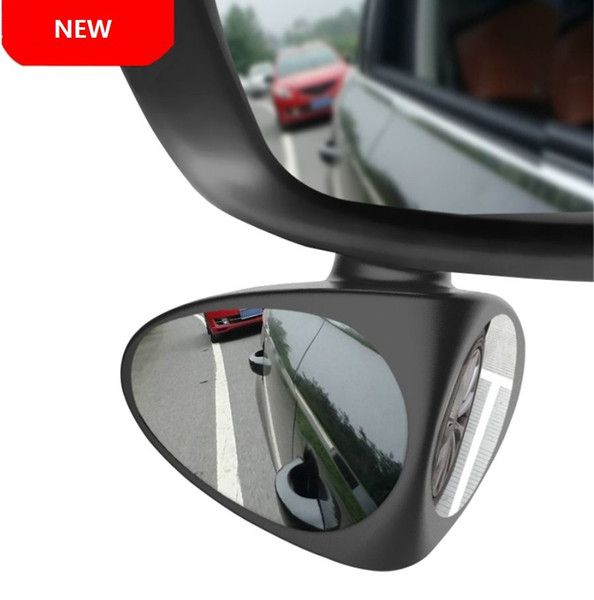 1 Piece Car Rear View Mirror Rotatable Adjustable Blind Spot Mirror Convex Wide Angle Mirror front wheel Car mirrors 2 Colors (Retail)