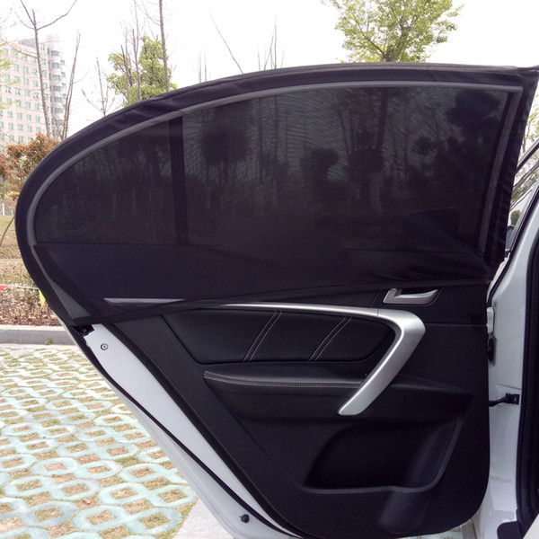 2Pcs Car Window Cover Sunshade Curtain UV Protection Shield Sun Shade Mesh Solar Mosquito Dust Protection