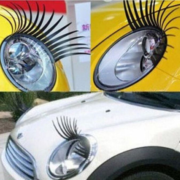 3D Automotive eyelashes car eye lashes auto 3D Eyelash 3D car logo sticker 500pairs=1000pcs