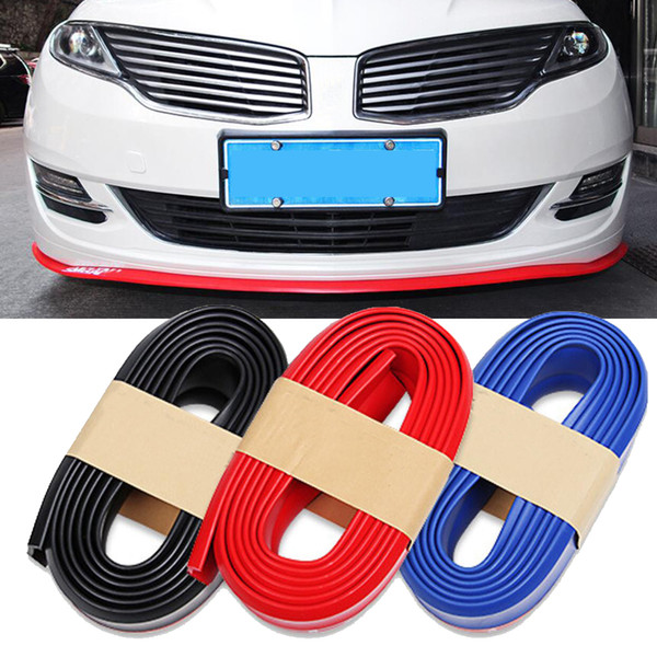 LONGFENG LF63 2.5M Rubber Lip Skirt Protector Car Scratch Resistant Rubber Bumpers Car Front Lip Bumpers Decorate