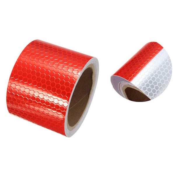 5cm x 3m Safety Reflective Warning Tape Film Sticker Red And White Reflective Tape Sheeting Styling Strip