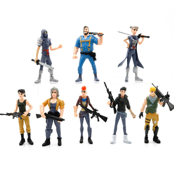 Fortnite Action Figures Toys 8 Designs/lot 4.5 inch fortnite kids dolls figure model fortnite fans collecting toys Kids toys