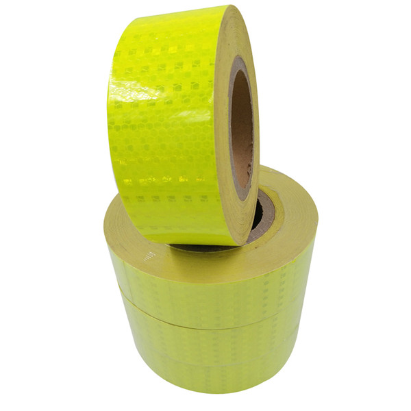 Reflective Strips 10 Rolls /Lot 5CM/25CM Safety Warning Sign Tape Body Stickers Wholesale PVC Lattice Adhesive Wear-resistant