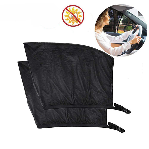 Car-Styling Top Brand 2 x Car Kids Sun Shade Shield Socks Before Window Large Square Cover UV Mesh Retro Design Car Accessories