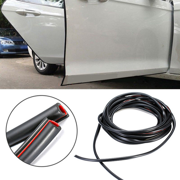 16FT/5M Black Car Door Moulding Rubber Auto Scratch Protector Strip Edge Guard Trim New Arrival