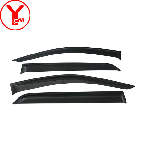 side window wind deflectors shields ABS for ford everest endeavour 2016 2017 2018 door visor sun guards car accessories YCSUNZ