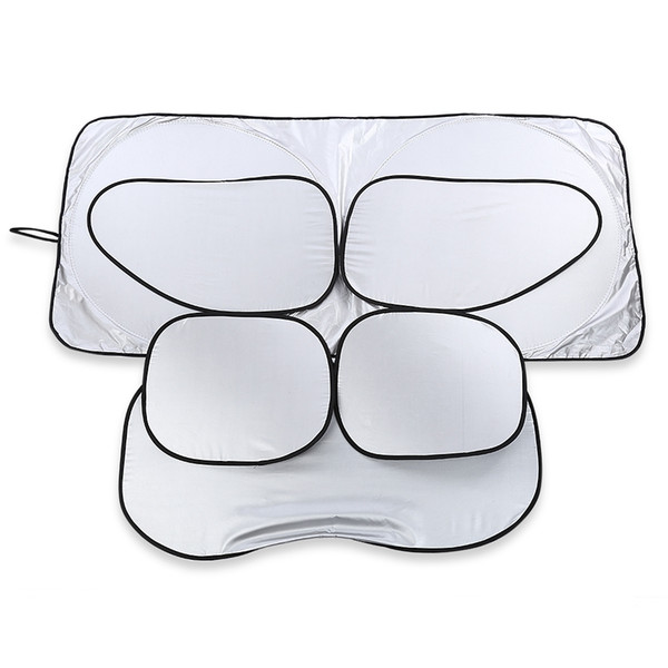 6PCS Magnetic Car Windshield Snow Winter Ice Frost Guard Protector Car Exterior Accessories Windshield SunShields Cover Sliver