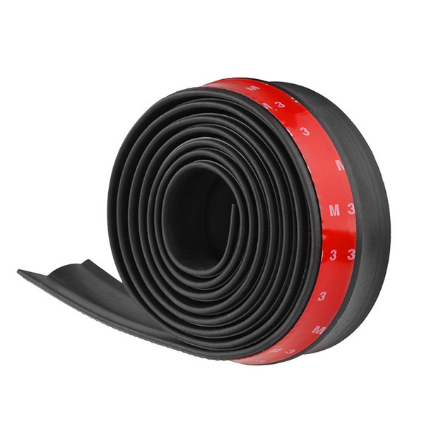 2.5M / 8.2ft Universal Sticker Lip Skirt Protector Car Front Lip Bumper Car Rubber Strip 60mm Width For Any Car