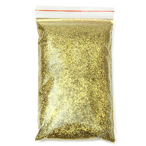 Top Quality 170g PET 0.4mm Gold Glitter Metal Flake Auto Car Bike Paint Additive Decor Power