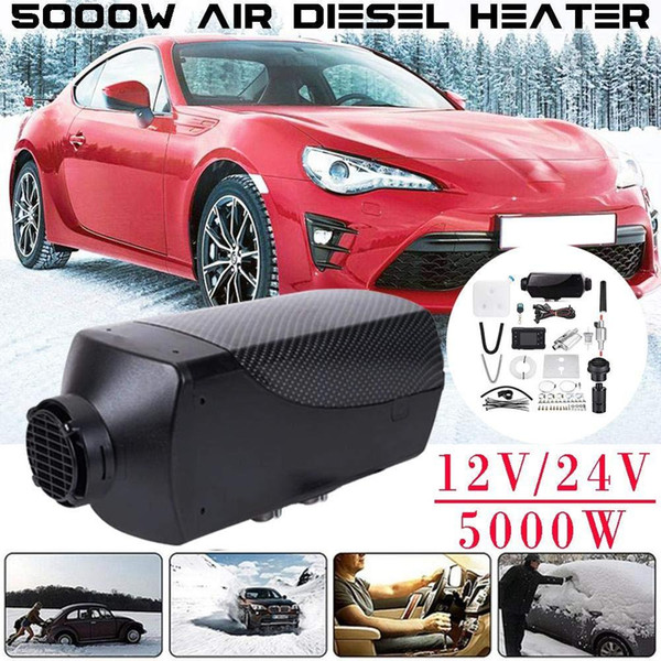 5KW 12V Air Diesels Heater Parking Heater With Remote Control LCD Monitor Car Heater Silencer For free