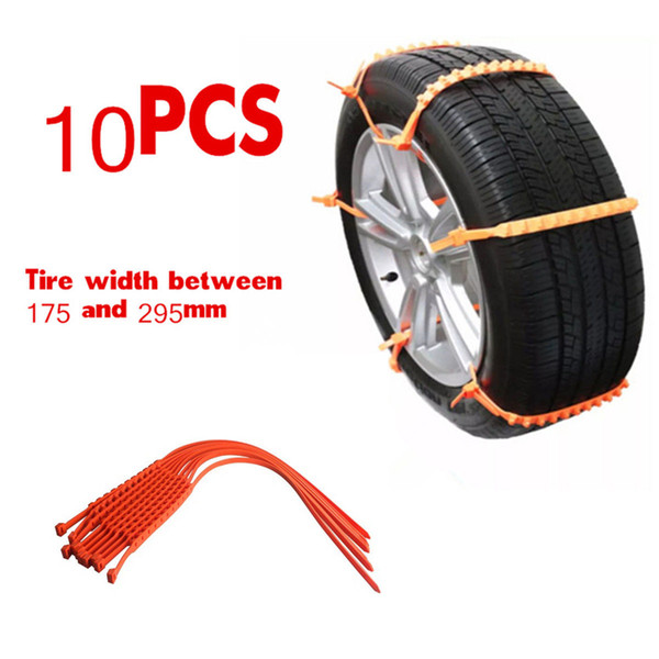 10pcs Universal Snow Tire Chain Car Truck Wheel Tire Antiskid Chains Slip Chains