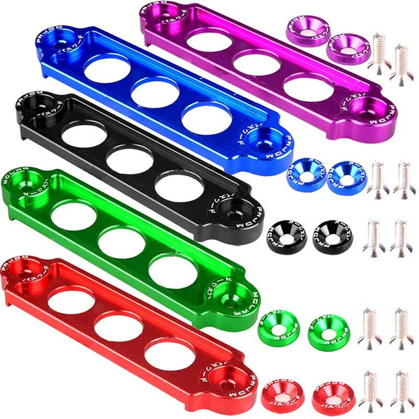 DHL 50PCS Car Racing Battery Tie Down Hold Bracket Lock Anodized for JDM Honda Civic/CRX 88-00