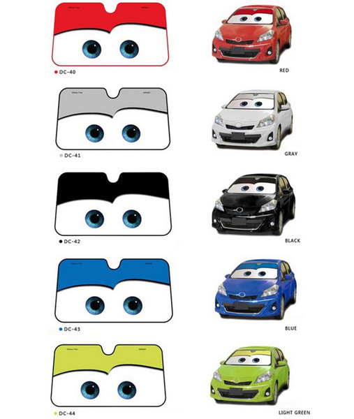 5 Color Cute Cartoon Eyes Car Windshield Sunshade Auto Window Windscreen Cover Sun Shade Car-covers Car Solar Protection