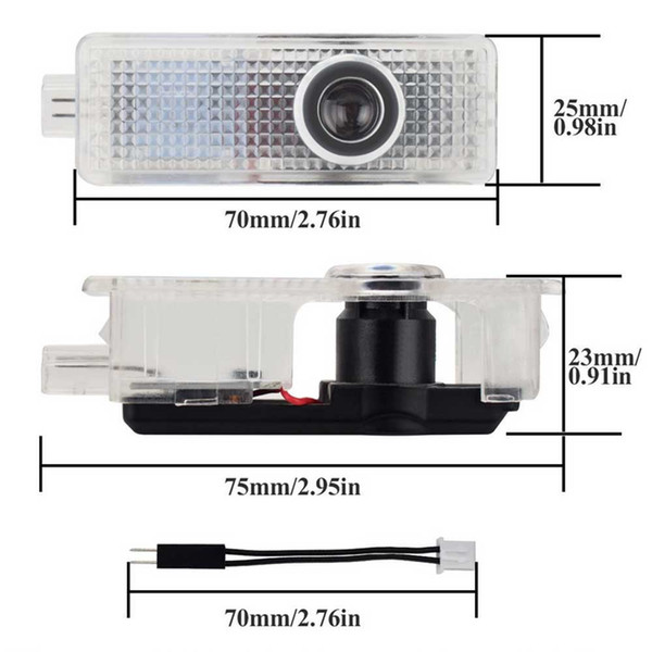 Car LED Door Logo Projector Ghost Shadow Light For BMW 3 5 6 7 M3 M5 E60 E90 F10 E63 F30 E64 E65 E86 E92 E85 E93 E61 F01 F02