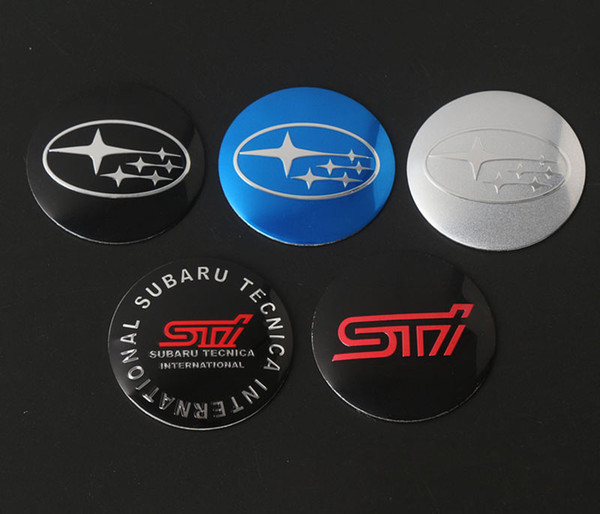 Diameter 56.5mm Aluminum Wheels Tires Center Hub Caps Cover Sticker Emblem Badge For Subaru Cars 4Pcs/set