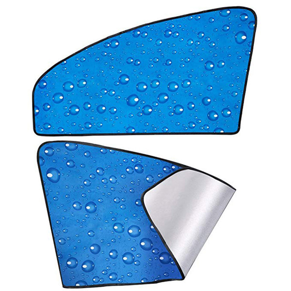 Car Sun Shade Front Window Side Sun Shade Cover Block Static Cling Visor Shield Screen 2pcs Sunshade Cover SEP29