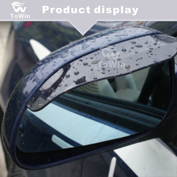 Window Visor Fits Universal Vehicles Fashionable Smoke Rain Proof Eyebrow Cover Truck Auto Rear View Side Mirror Visor/a pair/rain-proof.