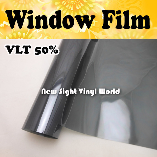 VLT 50% Car Window Film Tint Window Vinyl For Vehicle Window Home Size:1.52*30m/Roll