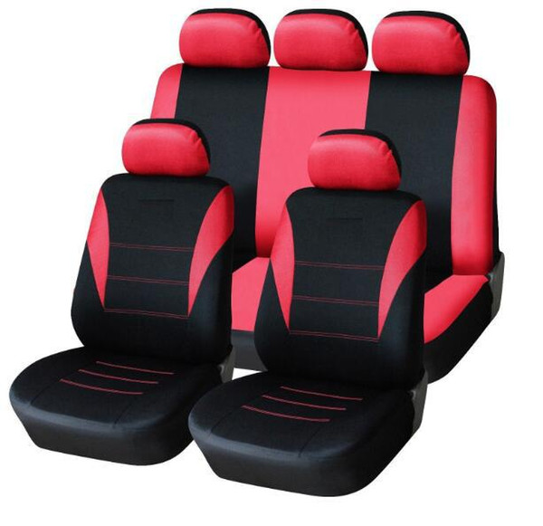 Universal Car Seat Cover 9pcs Full Seat Covers Fittings Crossovers Sedans Auto Interior Car Accessories Suitable For Car Care Seat Protector