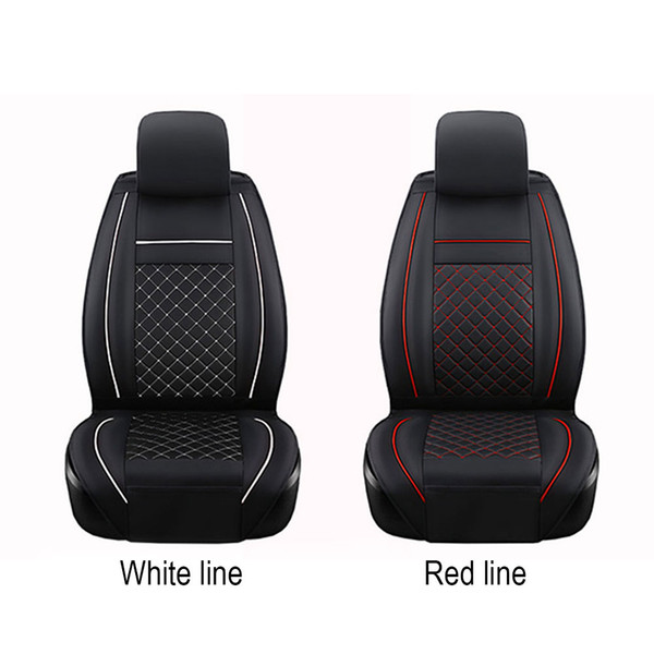 PU Leather Car Front Seat Cover Dustproof Universal Cushion Anti-Scratch Seat Cover