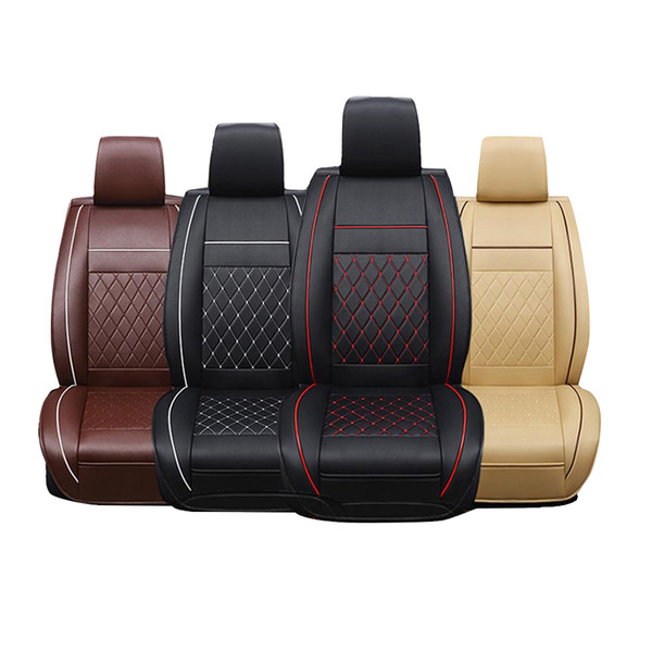 Car Seat Cushions PU Leather Car Seat Protector Automobile Cushion Pad Mat for Auto Front Interior Accessories Covers