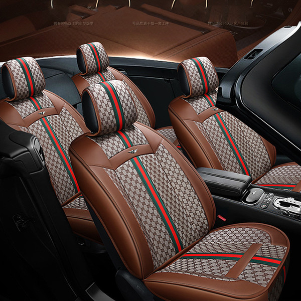 2020 1 set New Luxury PU Leather Car seat covers For Toyota Corolla Camry Rav4 Auris Prius Yalis Avensis SUV auto Interior Accessories