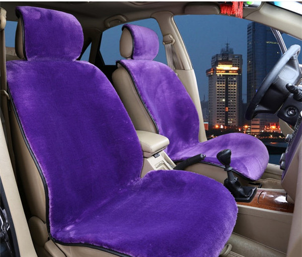 Universal Winter Luxury Warm Seat Cushion Car Seat Cushions Plush Full Set Wool ABB Cloth Car Seat Protector