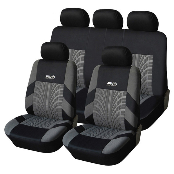 Hot Sale 9PCS and 4PCS Universal Car Seat Cover Fit Most Cars with Tire Track Detail Car Styling Car Seat Protector