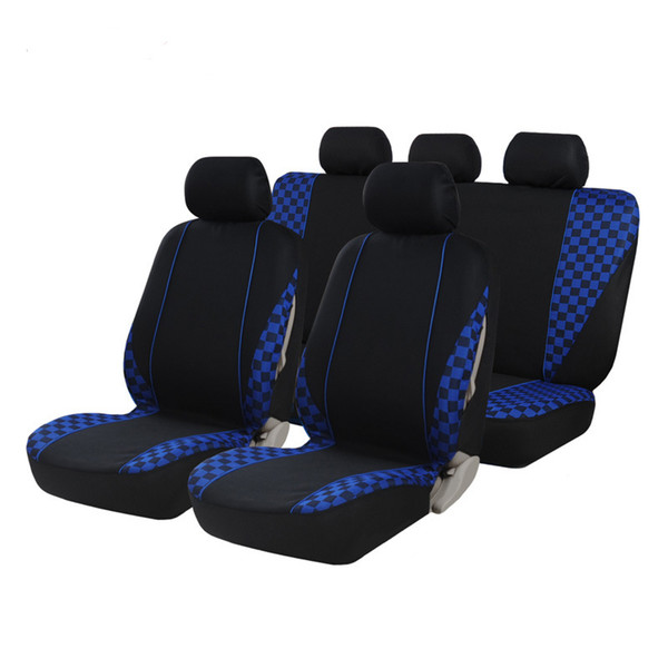 New Universal Car Seat Cover 9pcs Full Seat Covers Fittings Crossovers Sedans Auto Interior Car Accessories Suitable For Car Care