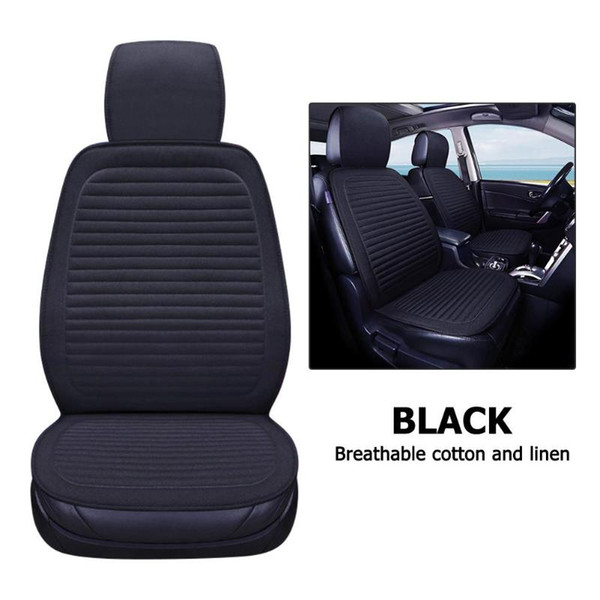 3 Colors New Universal Breathable Car Seat Cushions Waterproof Linen Fabric Non-Slide Seats Cover Car Interior Accessories