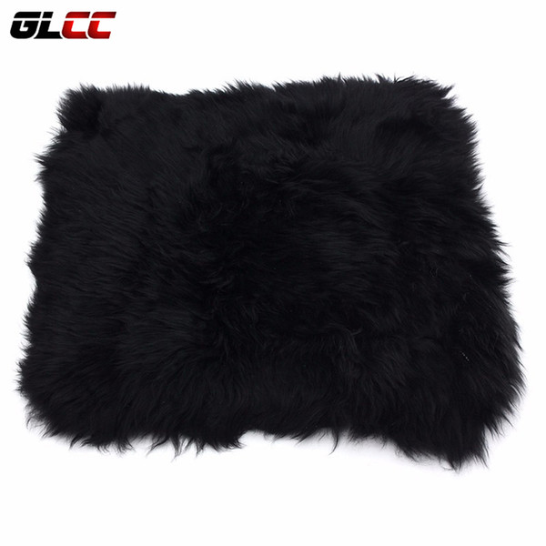 1x Genuine Sheepskin seat covers Long Wool Car Seat Covers Chair cushion 18