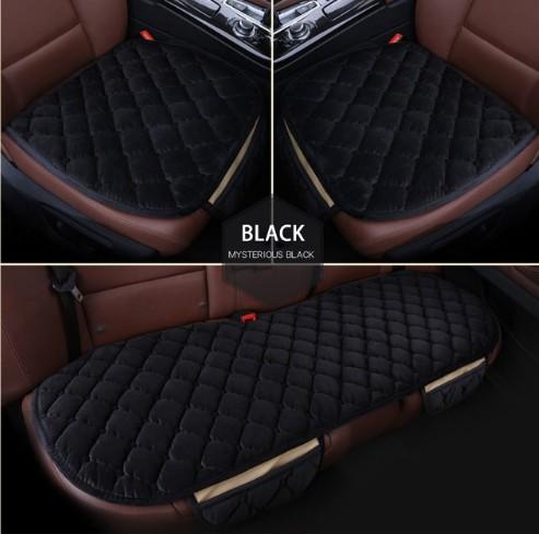 Car Seat Cover Universal Set Winter Accessories Car Seats Cushion Non-Slip Front Rear Left Right Auto Chair Protectors Soft Warm