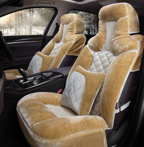 Universal Fit Car Interior Accessory Seat Covers For Five-Seat Sedan Quality Warm Cashmere Full Set Seat Covers For SUV Automotive Vehicle