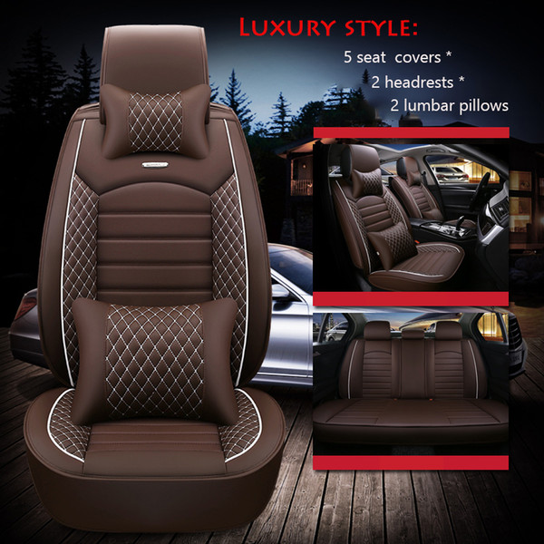 2020 auto Interior Accessories For Toyota Sedan Corolla Camry Rav4 Auris Prius Yalis Avensis Luxury PU Leather Car seat covers