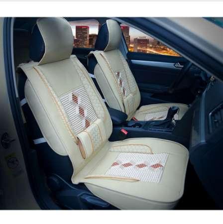 1 Piece Grade Leather Ice Silk Car Front Seat Cover Breathable Car Seat Cover Universal Seat Cover for Car Interior Accessories