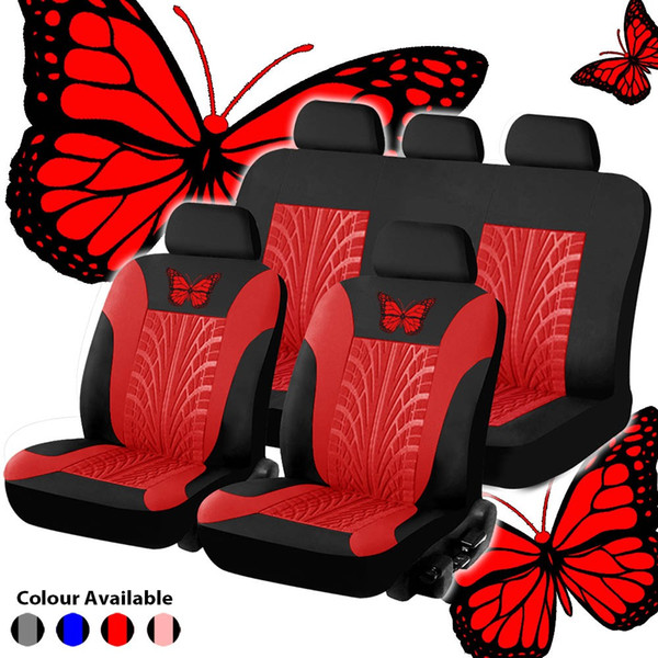 Universal Fashion Styling Full set Butterfly Car Seat Protector Auto Interior Accessories Automotive Car Seat Cover