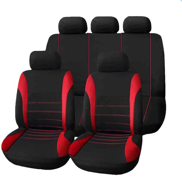 Universal Car Seat Covers 9PCS Full Set Automobile Seat Covers for Crossover Sedan Auto Interior Decoration Protectors