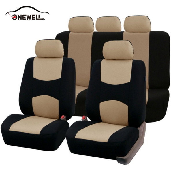 ONEWELL High Quality Mesh Cloth Car Seat Cover Universal Fit Most Vehicles Seats Interior Accessories Seat Covers